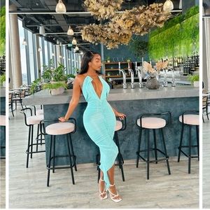 FashJonnSlayers Tiffany blue dress